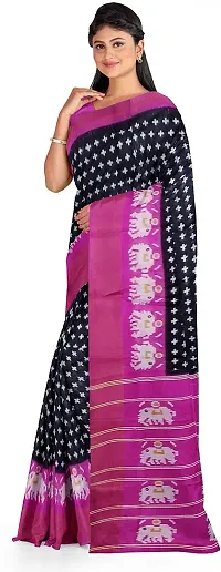 Women Stylish Art Silk Printed Saree with Blouse piece-thumb2