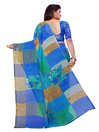 Stylish Georgette Multicoloured Printed Saree With Blouse Piece For Women Pack Of 2-thumb3