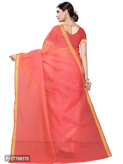 Stylish Art Silk Peach Saree With Blouse Piece For Women-thumb3