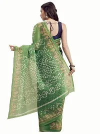 Women Stylish Georgette Solid Saree with Blouse piece-thumb1