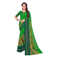 Stylish Georgette Multicoloured Printed Saree With Blouse Piece For Women Pack Of 2-thumb2