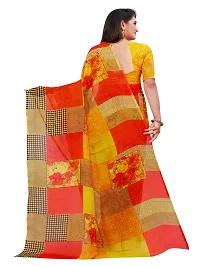 Stylish Georgette Multicoloured Printed Saree With Blouse Piece For Women Pack Of 2-thumb4