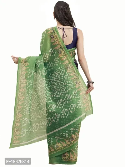 Women Stylish Art Silk Self Pattern Saree with Blouse piece-thumb2