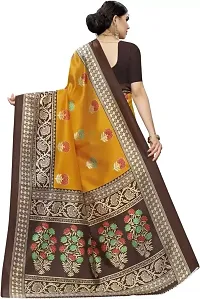 Stylish Mustard Cotton Silk Woven Design Saree with Blouse piece For Women-thumb3