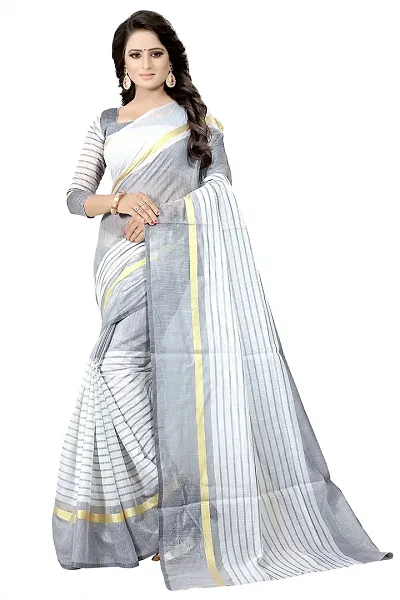 Must Have Cotton Silk Saree with Blouse piece 