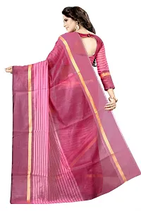 Women Stylish Cotton Silk Woven Design Saree with Blouse piece-thumb4