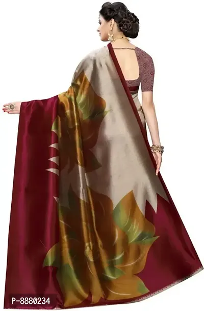 Stylish Fancy Art Silk Bollywood Printed Saree With Blouse Piece For Women-thumb4