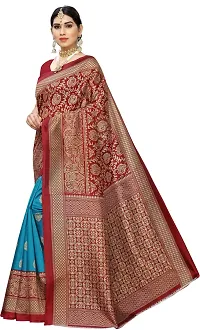 Stylish Fancy Art Silk Bollywood Printed Saree With Blouse Piece For Women-thumb1