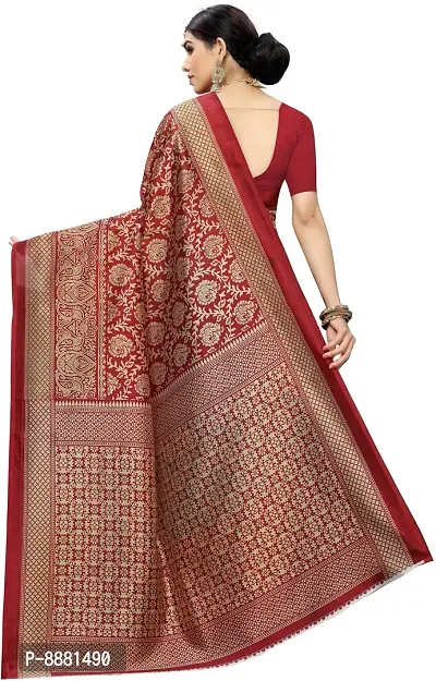 Stylish Fancy Art Silk Bollywood Printed Saree With Blouse Piece For Women-thumb4
