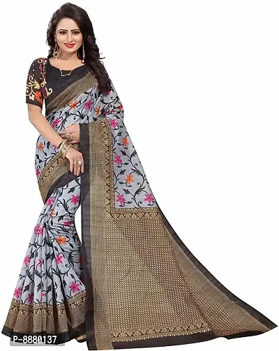 Stylish Fancy Georgette Bollywood Solid Saree With Blouse Piece For Women-thumb0