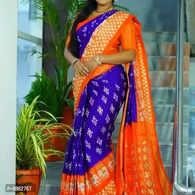 Stylish Fancy Art Silk Bhagalpuri Printed Saree With Blouse Piece For Women-thumb0