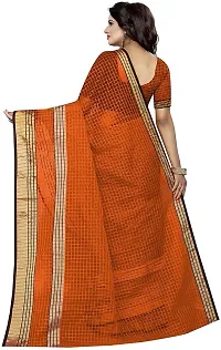 Stylish Fancy Cotton Silk Kota Doria Self Pattern Saree With Blouse Piece For Women Pack Of 2-thumb1