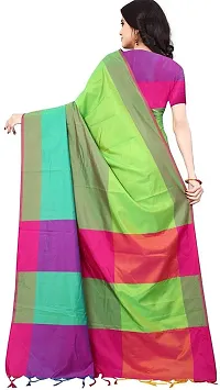 Stylish Fancy Silk Blend Assam Silk Solid Saree With Blouse Piece For Women-thumb1