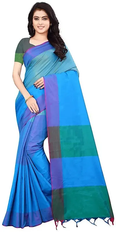 Stylish Fancy Art Silk Bollywood Colourblocked Saree With Blouse Piece For Women