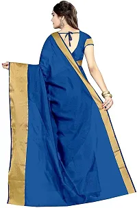 Stylish Fancy Cotton Silk Daily Wear Solid Saree With Blouse Piece For Women Pack Of 2-thumb3