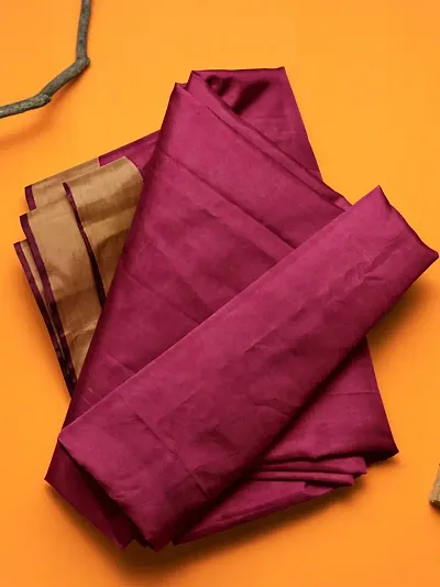 Attractive Cotton Silk Saree with Blouse piece 