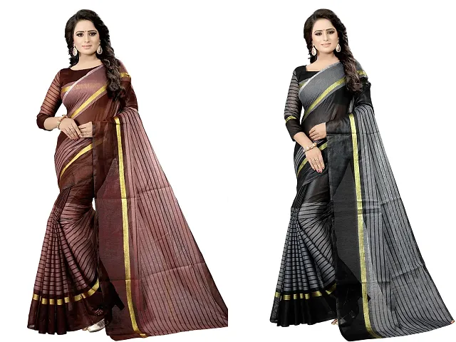 Elegant Cotton Silk Saree with Blouse piece 