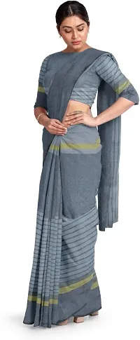 New In Cotton Silk Saree with Blouse piece 