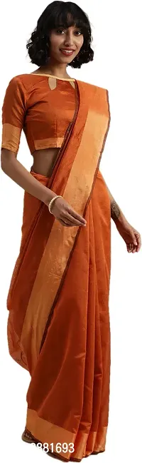 Stylish Fancy Art Silk Bollywood Solid Saree With Blouse Piece For Women