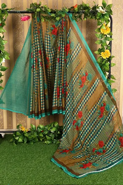  Georgette Saree with Blouse piece 