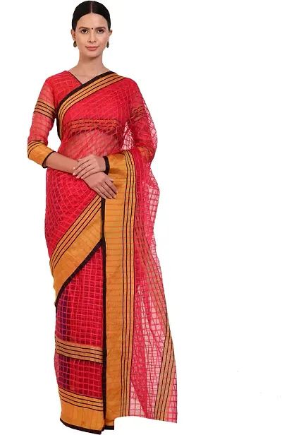 Glamorous Cotton Silk Saree with Blouse piece 