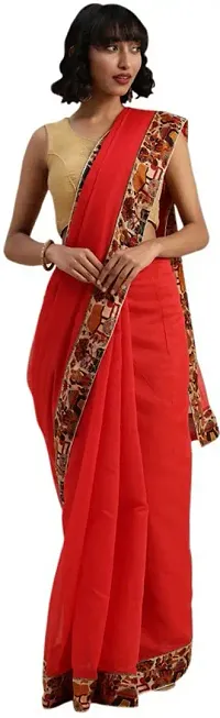 New In Silk Blend Saree with Blouse piece 