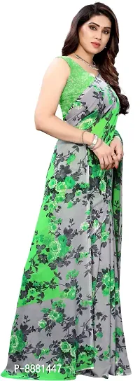 Stylish Fancy Georgette Bollywood Printed Saree With Blouse Piece For Women-thumb3