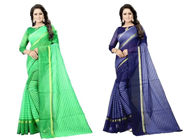 Women Stylish Silk Saree with Blouse piece