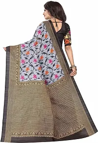 Stylish Fancy Art Silk Bhagalpuri Printed Saree With Blouse Piece For Women-thumb1