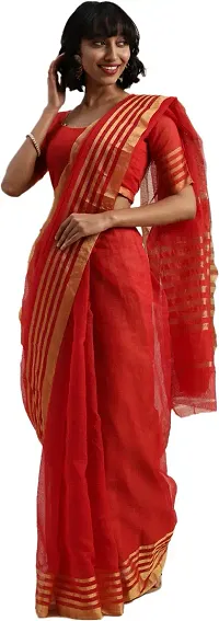 Trending Silk Blend Saree with Blouse piece 