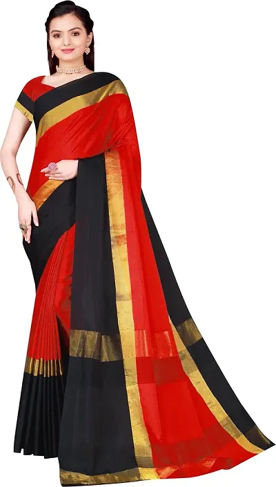 Elegant Art Silk Saree with Blouse piece For Women