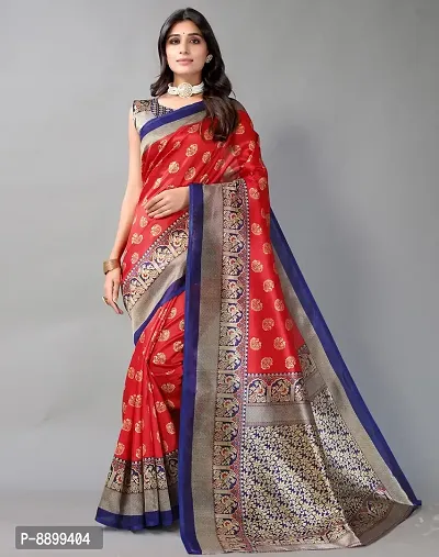 Women Beautiful Cotton Silk Saree with Blouse piece