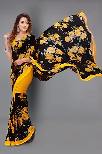 Women Beautiful Georgette Saree with Blouse piece-thumb2