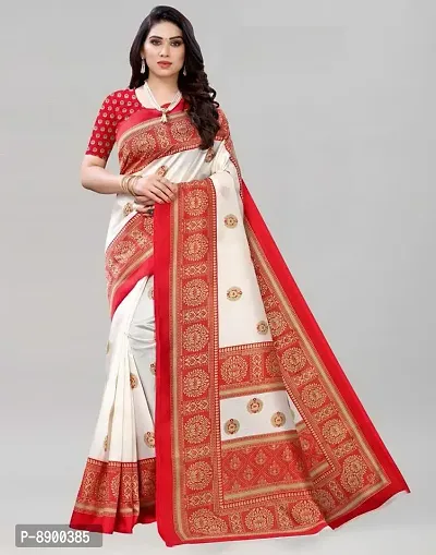 Women Beautiful Net Saree with Blouse piece-thumb0