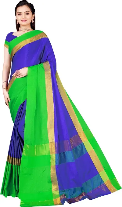 Elegant Art Silk Saree with Blouse piece For Women