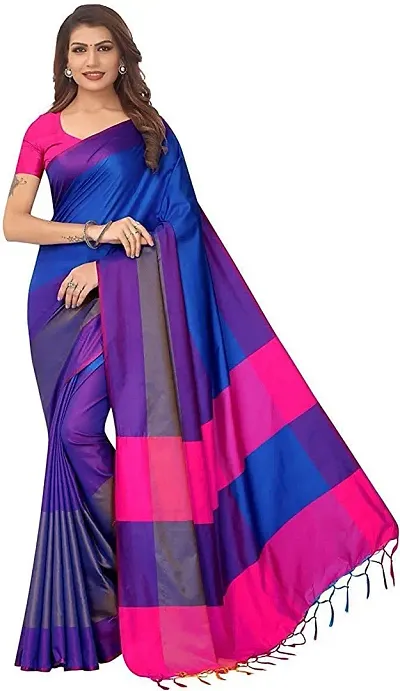 Trending Silk Blend Saree with Blouse piece