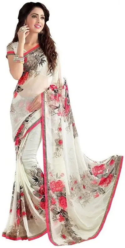 Beautiful Georgette Saree with Blouse Piece