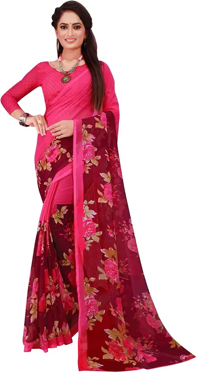 Classic Georgette Saree with Blouse piece