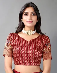 Women Beautiful Cotton Silk Saree with Blouse piece-thumb1