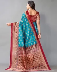 Women Beautiful Cotton Silk Saree with Blouse piece-thumb3