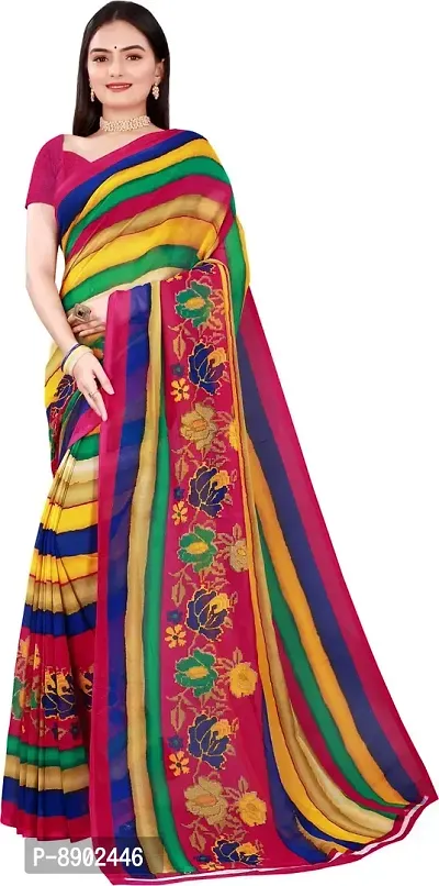 Women Beautiful Georgette Saree with Blouse piece