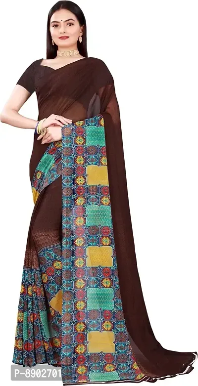 Women Beautiful Georgette Saree with Blouse piece