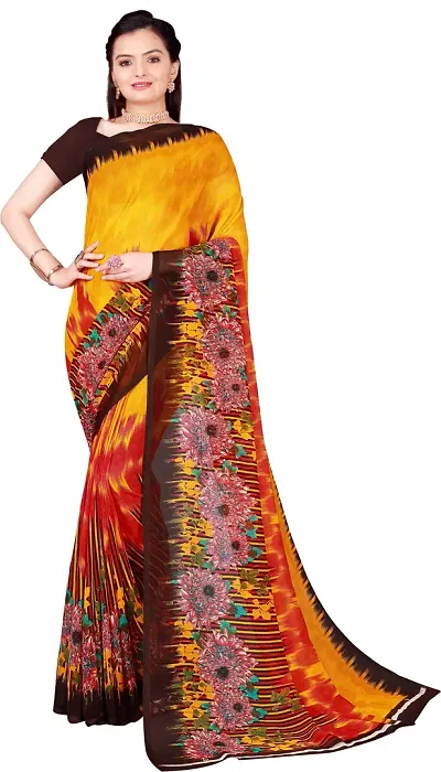 Must Have Georgette Saree with Blouse piece 