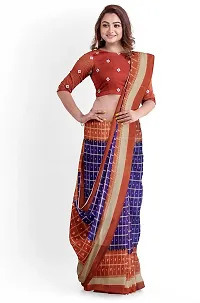 Women Stylish Art Silk Printed Saree with Blouse piece-thumb2