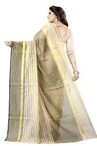 Women Stylish Cotton Silk Self Pattern Saree with Blouse piece-thumb1