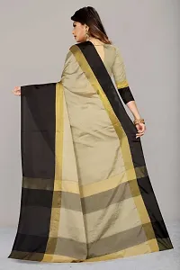 Women Stylish Silk Blend Self Pattern Saree with Blouse piece-thumb1
