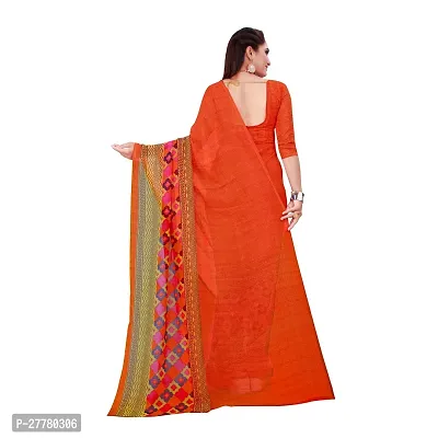 Stylish Georgette Multicoloured Printed Saree With Blouse Piece For Women-thumb4