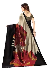 Stylish Black Cotton Silk Woven Design Saree with Blouse piece For Women-thumb2