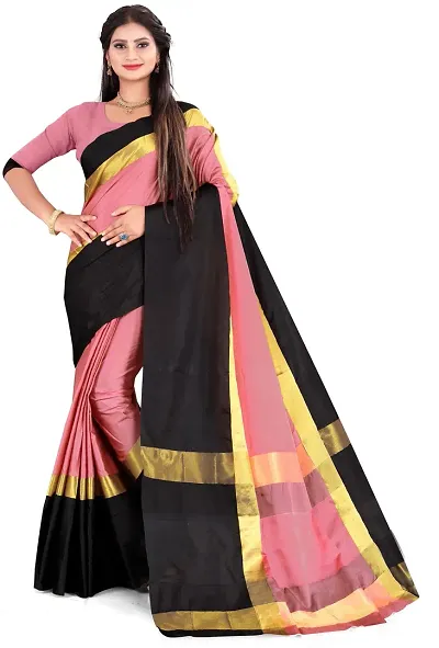  Cotton Silk Saree with Blouse piece 