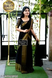 Women Stylish Chiffon Printed Saree with Blouse piece-thumb2